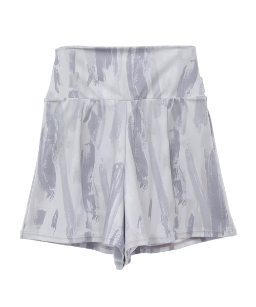 Julier Yoga and Relax(ジュリエヨガアンドリラックス)の「Julier Vertical brushプリントショートパンツ(その他パンツ・レディース・ブルー系その他/グレー×ホワイト/ホワイト×グレー・1/0)」の4枚目の写真