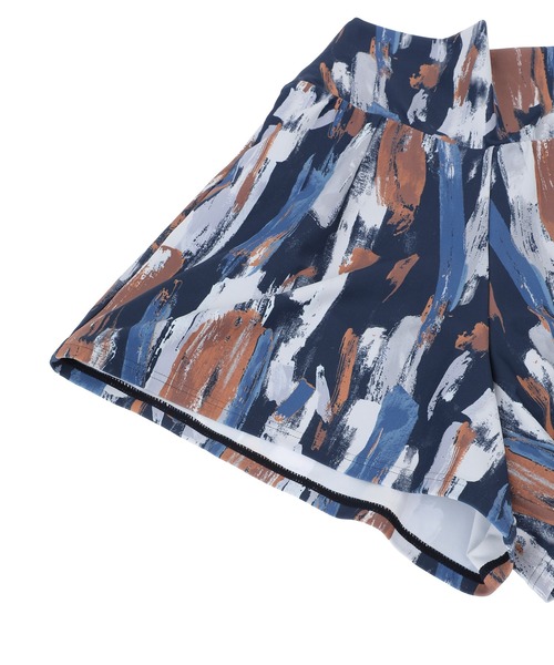 Julier Yoga and Relax(ジュリエヨガアンドリラックス)の「Julier Vertical brushプリントショートパンツ(その他パンツ・レディース・ブルー系その他/グレー×ホワイト/ホワイト×グレー・1/0)」の16枚目の写真