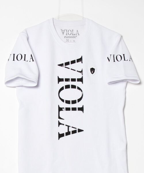 VIOLA（ヴィオラ）の「『VIOLA rumore/ヴィオラ ルモーレ』裏使いC-NECK 半袖Tシャツ（Tシャツ/カットソー・メンズ・オレンジ/ブラック/ホワイト・XL/L/M）」の15枚目の写真
