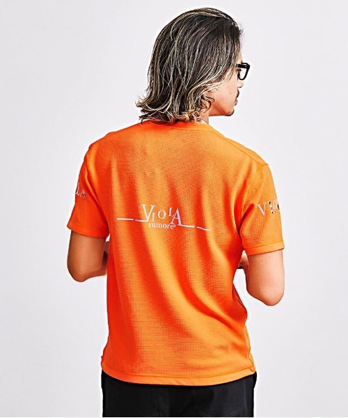 VIOLA（ヴィオラ）の「『VIOLA rumore/ヴィオラ ルモーレ』裏使いC-NECK 半袖Tシャツ（Tシャツ/カットソー・メンズ・オレンジ/ブラック/ホワイト・XL/L/M）」の13枚目の写真