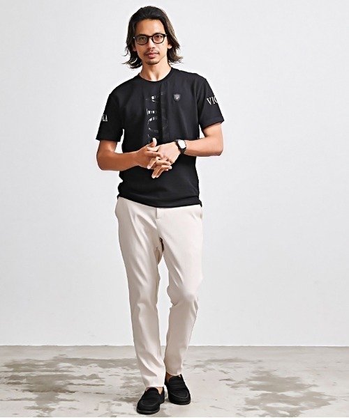 VIOLA（ヴィオラ）の「『VIOLA rumore/ヴィオラ ルモーレ』裏使いC-NECK 半袖Tシャツ（Tシャツ/カットソー・メンズ・オレンジ/ブラック/ホワイト・XL/L/M）」の11枚目の写真
