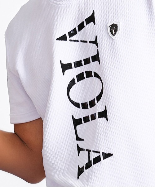 VIOLA（ヴィオラ）の「『VIOLA rumore/ヴィオラ ルモーレ』裏使いC-NECK 半袖Tシャツ（Tシャツ/カットソー・メンズ・オレンジ/ブラック/ホワイト・XL/L/M）」の16枚目の写真