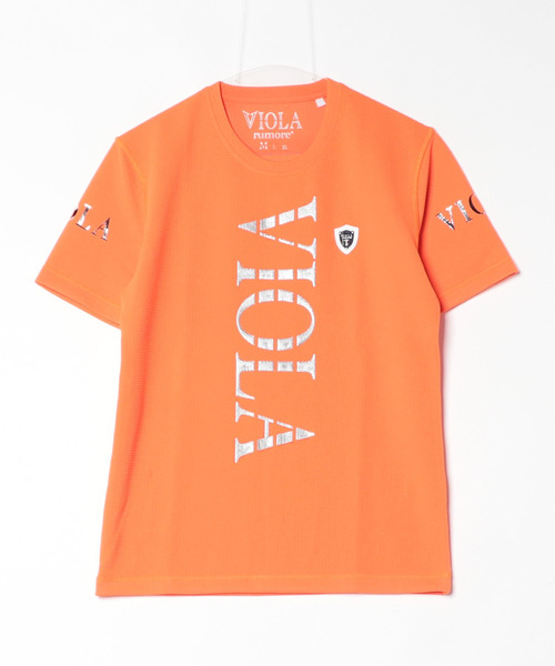 VIOLA（ヴィオラ）の「『VIOLA rumore/ヴィオラ ルモーレ』裏使いC-NECK 半袖Tシャツ（Tシャツ/カットソー・メンズ・オレンジ/ブラック/ホワイト・XL/L/M）」の22枚目の写真