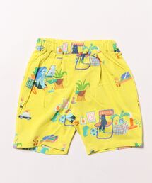 [ベビー]hakka　kids×KOTOMI　FUJIWARA　おもちゃの部屋プリントハーフパンツ