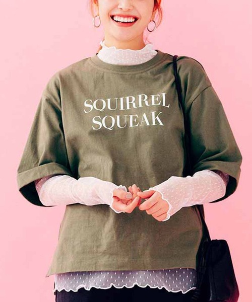 リブ　イン　コンフォート×５００色の色えんぴつコラボ　トルコオーガニックコットン五分袖Ｔシャツ