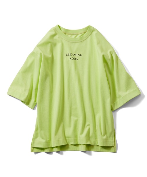 Live in comfort(リブインコンフォート)の「リブ イン コンフォート×500色の色えんぴつコラボ トルコオーガニックコットン五分袖Tシャツ(Tシャツ/カットソー・レディース・ピンク系その他/カーキ/オフホワイト/ライム/ネイビー/ホワイト/ロイヤルブルー・M/L/LL/3L/4L/S)」の5枚目の写真