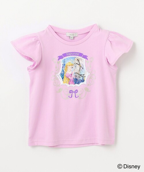 ANY(エニィ)の「【ディズニープリンセス/フローズン】ミラクルスパンコールTシャツ(Tシャツ/カットソー・キッズ・サックスブルー系/ホワイト系/ライラック系・100/110/120/130)」の11枚目の写真