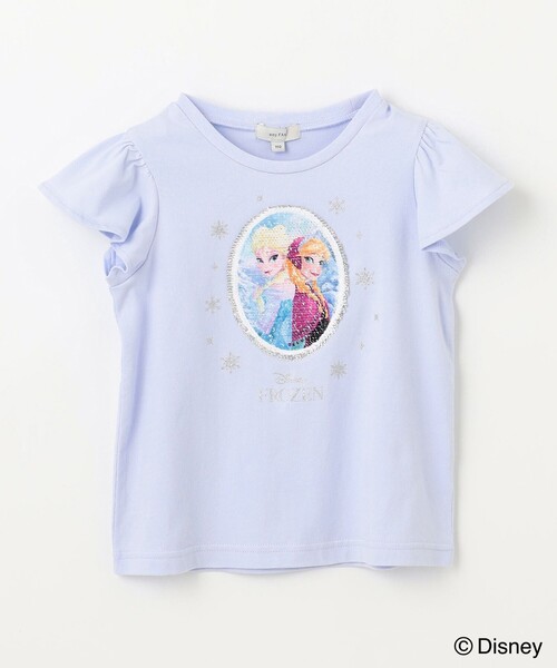 ANY(エニィ)の「【ディズニープリンセス/フローズン】ミラクルスパンコールTシャツ(Tシャツ/カットソー・キッズ・サックスブルー系/ホワイト系/ライラック系・100/110/120/130)」の20枚目の写真