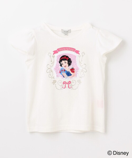 ANY(エニィ)の「【ディズニープリンセス/フローズン】ミラクルスパンコールTシャツ(Tシャツ/カットソー・キッズ・サックスブルー系/ホワイト系/ライラック系・100/110/120/130)」の21枚目の写真