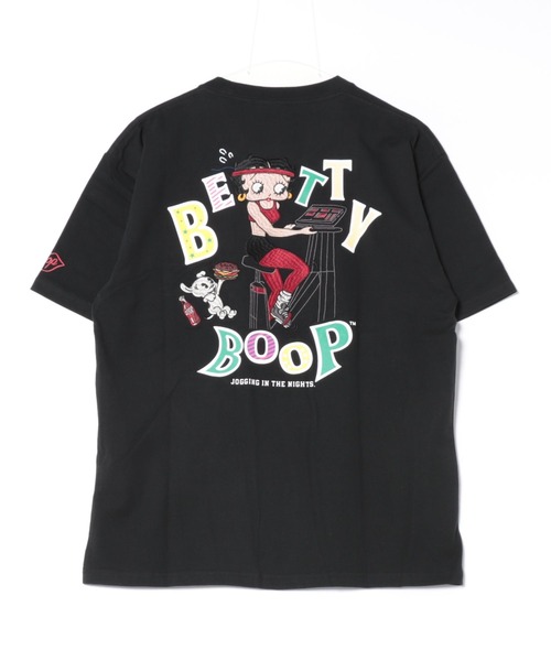 BETTY BOOP（ベティ・ブープ）の「LOWBLOW KNUCKLE / ローブローナックル / BETTY BOOP / エアロバイクBETTY Tシャツ (M2)（Tシャツ/カットソー・メンズ・ホワイト/ピンク/ブラック・M/L/XL/XXL）」の10枚目の写真