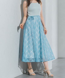 新品リトルニューヨークロングコットンニットワンピースブルー青水色ボンボンセーター ワンピース（ブルー・ネイビー/青色系・ウール・ニット