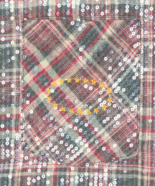 AFB（エーエフビー）の「SPANGLE SS SHIRTS（シャツ/ブラウス・メンズ・グリーン/レッド/ブルー・M/L）」の5枚目の写真
