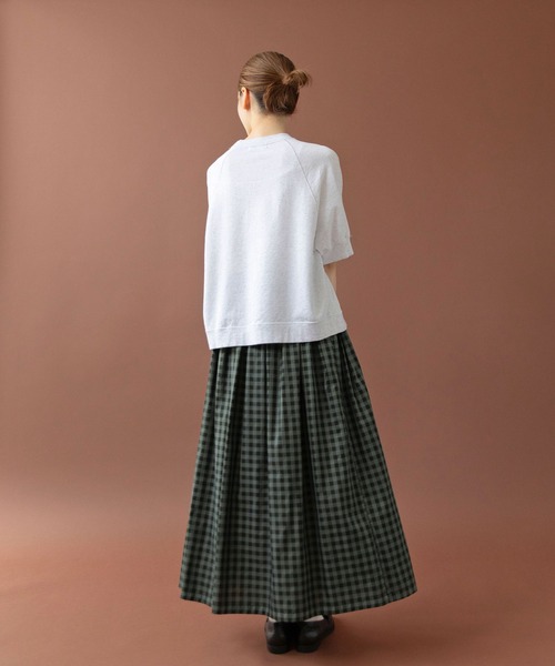 PAR ICI（パーリッシィ）の「BONNE CHANCE ! 半袖裏毛Tシャツ（Tシャツ/カットソー・レディース・ネイビー/ホワイト・FREE）」の15枚目の写真