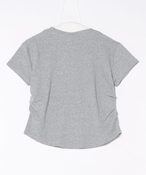 Lace Ladies(レースレディース)の「ハート刺繍 シャーリング クルーネック 半袖 Tシャツ(Tシャツ/カットソー・レディース・ホワイト/グレー/ブラック・M/XL)」の19枚目の写真