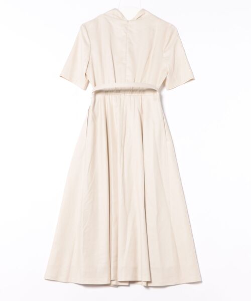 STRAWBERRY-FIELDS（ストロベリーフィールズ）の「ジュエルストレッチ_カシュクールワンピース（ワンピース・レディース・ネイビー/ライトベージュ・2）」の3枚目の写真