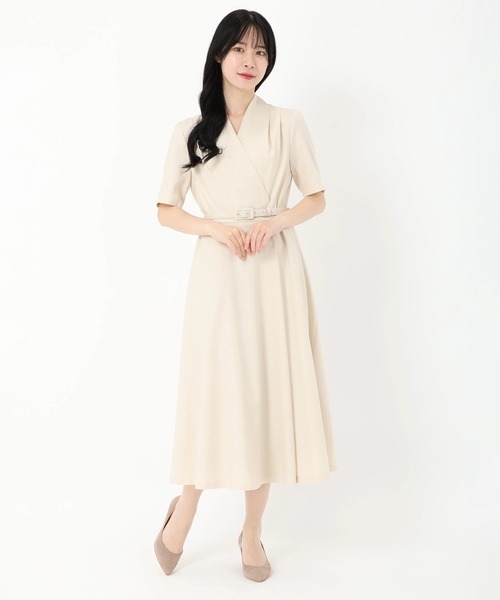 ジュエルストレッチ_カシュクールワンピース（ワンピース