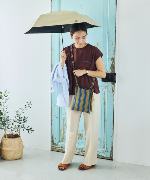 DULTON（ダルトン）の「DULTON/ダルトン HAMMOCK SACOCHE ハンモック ストライプサコッシュ（ショルダーバッグ・レディース・イエロー/ネイビー/グリーン/ブルー/レッド/ピンク・ONE SIZE）」の8枚目の写真