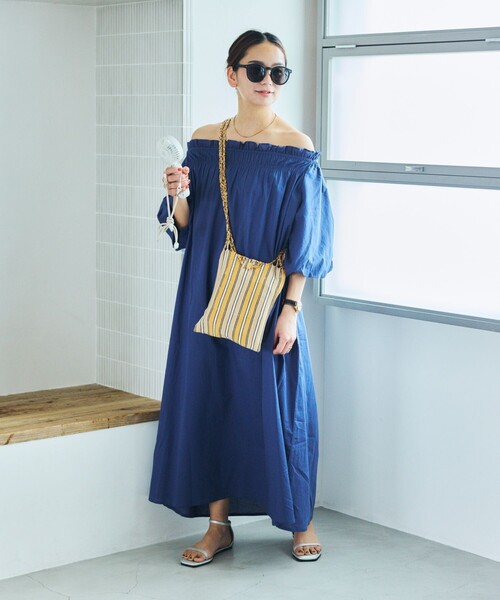 DULTON（ダルトン）の「DULTON/ダルトン HAMMOCK SACOCHE ハンモック ストライプサコッシュ（ショルダーバッグ・レディース・イエロー/ネイビー/グリーン/ブルー/レッド/ピンク・ONE SIZE）」の20枚目の写真