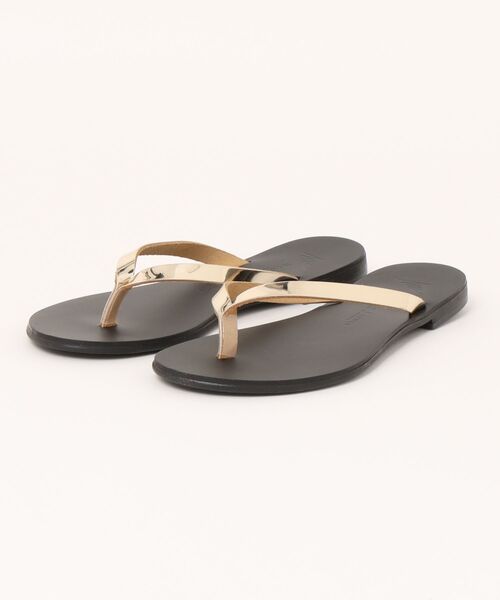 NICOLAS LAINAS（ニコラスライナス）の「【NICOLAS LAINAS】フラットトングサンダル（サンダル・レディース・ブラック/シルバー系/ブラック×ゴールド・36/37/38）」の12枚目の写真