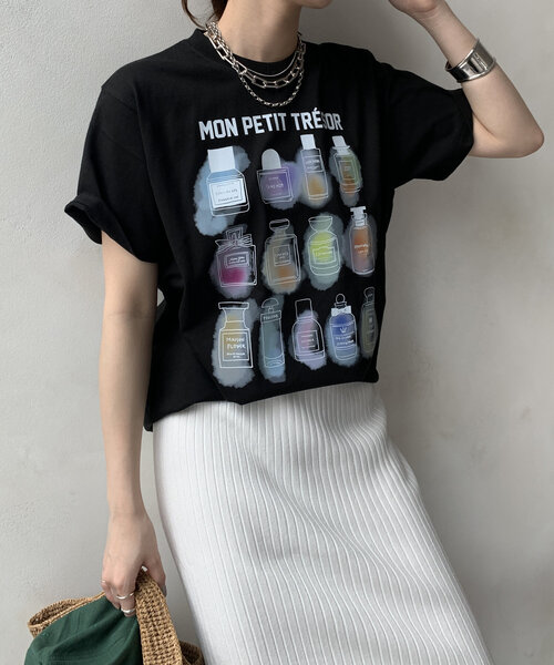 tシャツ 「WEB限定」パフュームロゴプリントTEE レディース WEB限定】パフュームロゴプリントTEE（Tシャツ/カットソー