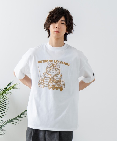 再入荷！大人気 jeans×UOコラボ90ｓロゴ入りTシャツ*ホワイト 完全受注生産】なるき×KANGOL REWARD コラボ企画！半袖Tシャツ