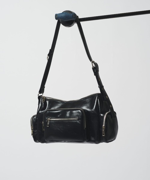 みる　様　ご購入用　その3 黒レザー バッグ 内ポケット付き Neucon/ニューコン】マルチポケットレザーショルダーバッグ