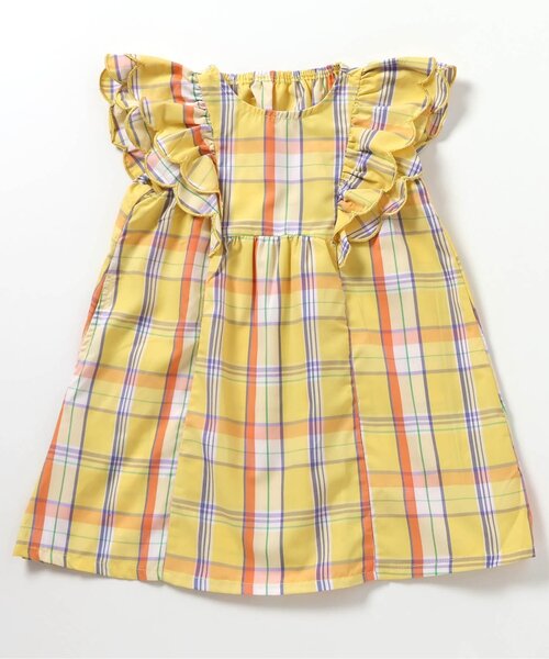 apres les cours（アプレレクール）の「【ジュニア対応】スカラップフリルヒロインワンピース（ワンピース・キッズ・インディゴブルー/その他3/チェック・80/120/130/140/100/90/110）」の16枚目の写真