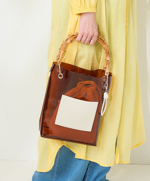 バンブーハンドル 2way ショルダーバッグ TOPKAPI｜バンブーハンドル 2way ショルダーバッグ | Rakuten