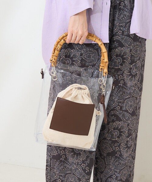バンブーハンドル 2way ショルダーバッグ TOPKAPI｜バンブーハンドル 2way ショルダーバッグ | Rakuten