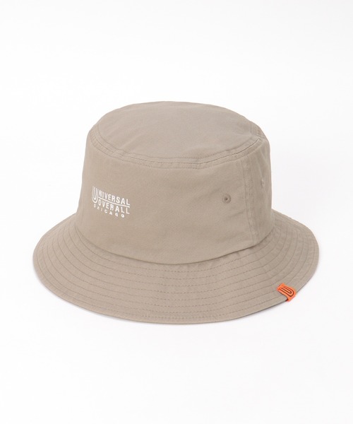UNIVERSAL OVERALL(ユニバーサルオーバーオール)の「UNIVERSAL OVERALL ユニバーサルオーバーオール タイプライターツイルハット(ハット・メンズ・グレー/ブラック・FREE)」の2枚目の写真