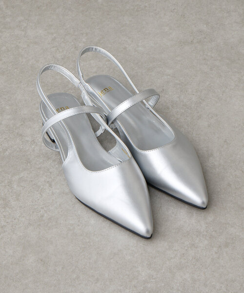 Jena espace merveilleux（ジェナ　エスパスメルヴェイユ）の「スリングバックパンプス（パンプス・レディース・ブラック/シルバー・LARGE/MEDIUM）」の9枚目の写真