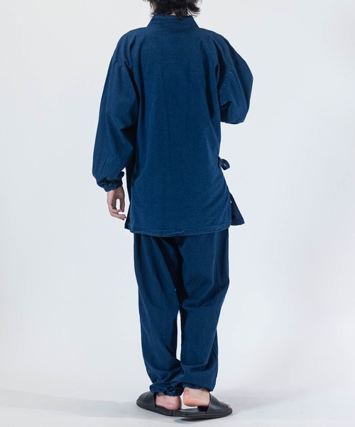 JOHN'S CLOSET(ジョンズクローゼット)の「【13】インディゴデニム 作務衣(浴衣・メンズ・ネイビー/ブルー・MEDIUM/X-LARGE/LARGE)」の10枚目の写真
