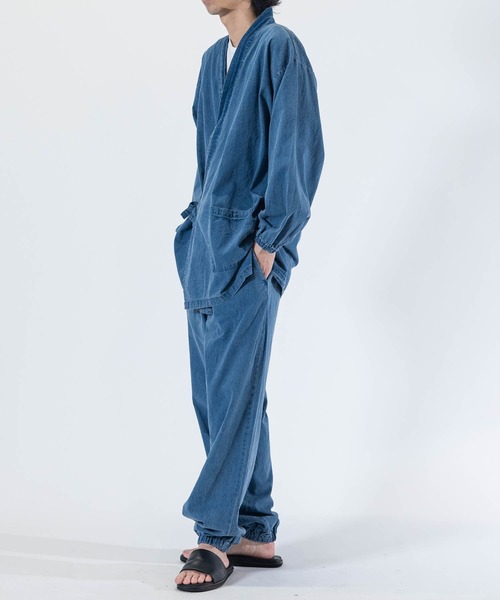 JOHN'S CLOSET(ジョンズクローゼット)の「【13】インディゴデニム 作務衣(浴衣・メンズ・ネイビー/ブルー・MEDIUM/X-LARGE/LARGE)」の17枚目の写真