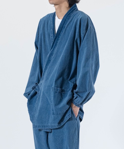 JOHN'S CLOSET(ジョンズクローゼット)の「【13】インディゴデニム 作務衣(浴衣・メンズ・ネイビー/ブルー・MEDIUM/X-LARGE/LARGE)」の12枚目の写真