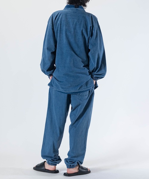 JOHN'S CLOSET(ジョンズクローゼット)の「【13】インディゴデニム 作務衣(浴衣・メンズ・ネイビー/ブルー・MEDIUM/X-LARGE/LARGE)」の18枚目の写真