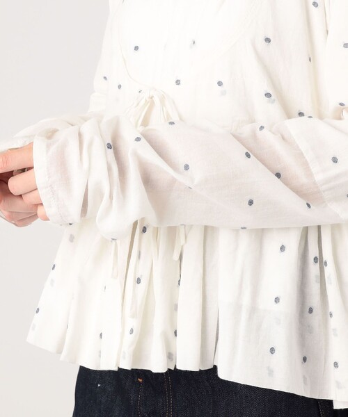 khandi & co.ブラウス Khadi and Co NEELAM2 ギャザーブラウス（シャツ/ブラウス