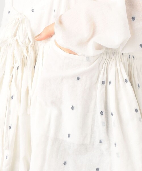 Khadi and Co NEELAM2 ギャザーブラウス（シャツ/ブラウス