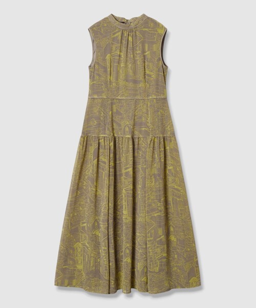 シティスケーププリントマキシ ワンピース（ワンピース）｜ANAYI