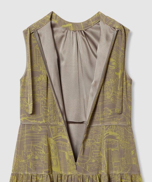 シティスケーププリントマキシ ワンピース（ワンピース）｜ANAYI