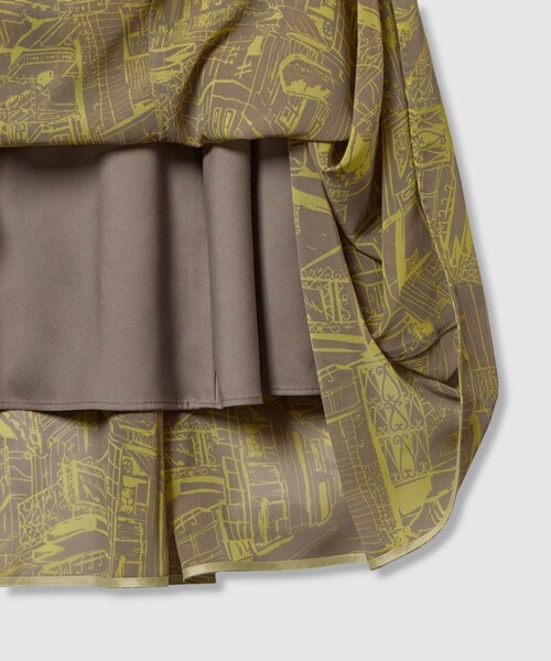 シティスケーププリントマキシ ワンピース（ワンピース）｜ANAYI