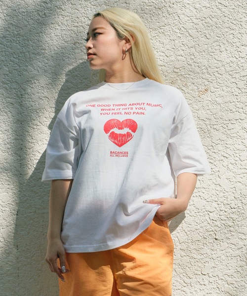 BACANCES ALL INCLUSIVE（バカンサスオールインクルーシブ）の「BC S/S T [NO PAIN]（Tシャツ/カットソー・メンズ・ホワイト/ネイビー・XL/L）」の7枚目の写真