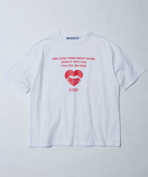 BACANCES ALL INCLUSIVE（バカンサスオールインクルーシブ）の「BC S/S T [NO PAIN]（Tシャツ/カットソー・メンズ・ホワイト/ネイビー・XL/L）」の8枚目の写真