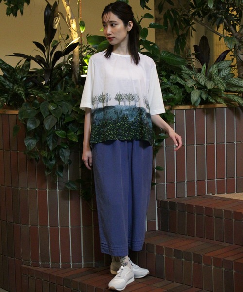 SUPER HAKKA（スーパーハッカ）の「セルロース麻製品染めタックストレートイージーパンツ（その他パンツ・レディース・ピンク/ブルー/グリーン/ネイビー・FREE）」の14枚目の写真