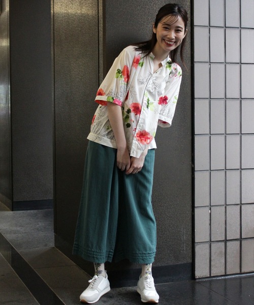 セルロース麻製品染めタックストレートイージーパンツ（その他パンツ