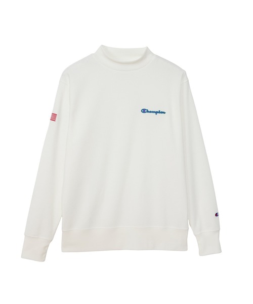 Champion Golf（チャンピオンゴルフ）の「【Champion/チャンピオン】メンズ GOLF モックネックシャツ（Tシャツ/カットソー・メンズ・レッド/ブラック/グリーン/ネイビー/オフホワイト・X-LARGE/LARGE/MEDIUM）」の2枚目の写真