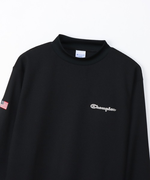 Champion Golf（チャンピオンゴルフ）の「【Champion/チャンピオン】メンズ GOLF モックネックシャツ（Tシャツ/カットソー・メンズ・レッド/ブラック/グリーン/ネイビー/オフホワイト・X-LARGE/LARGE/MEDIUM）」の11枚目の写真