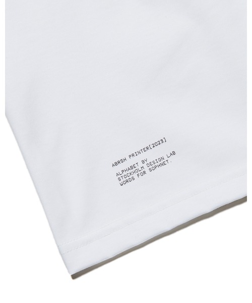 SOPHNET.(ソフネット)の「WISDOM. TEE(Tシャツ/カットソー・メンズ・ホワイト/ブラック・2/4/3/1/5)」の7枚目の写真