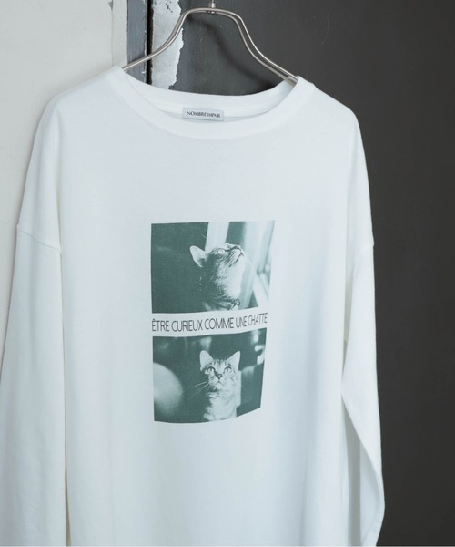 セール】猫フォトPT ロンTEE（Tシャツ/カットソー）｜NOMBRE IMPAIR