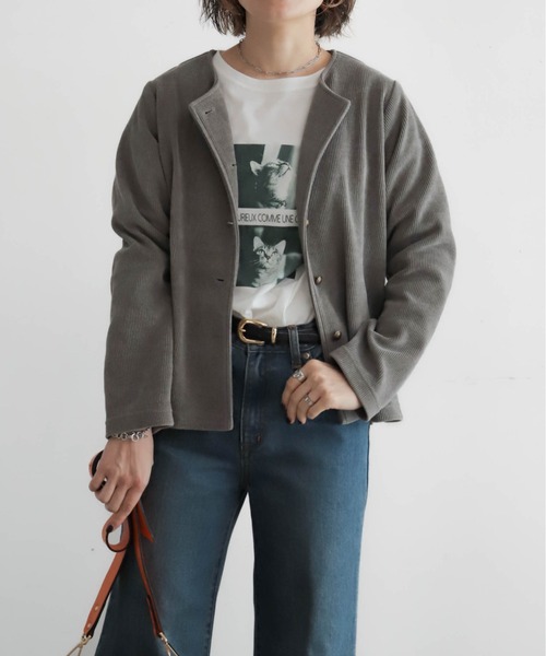 NOMBRE IMPAIR（ノンブルアンペール）の「猫フォトPT　ロンTEE（Tシャツ/カットソー・レディース・ホワイト・FREE）」の19枚目の写真