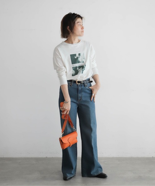 NOMBRE IMPAIR（ノンブルアンペール）の「猫フォトPT　ロンTEE（Tシャツ/カットソー・レディース・ホワイト・FREE）」の7枚目の写真